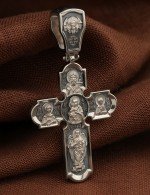 Крест из белого золота