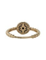 Кольцо из золота c бриллиантами и ониксом