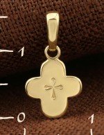 Крест из лимонного золота