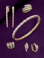 Браслет из лимонного золота c бриллиантами