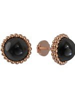 Серьги из золота c ониксом