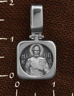 Образок из белого золота