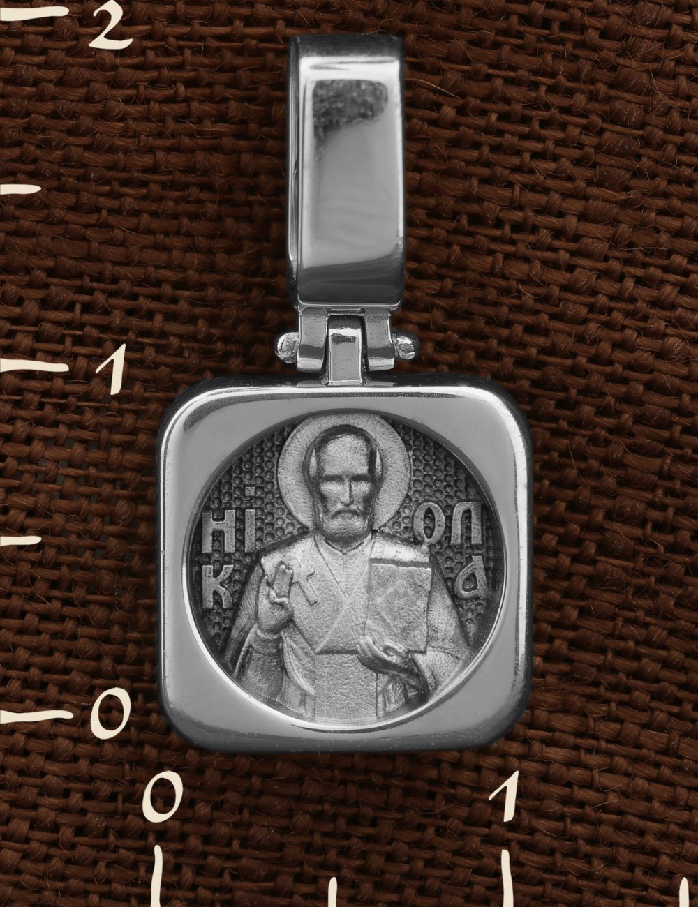 Образок из белого золота