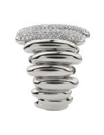 Кольцо из белого золота c бриллиантами