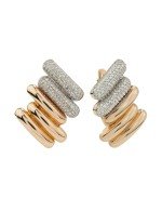 Серьги из золота c бриллиантами