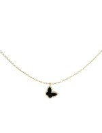 Колье из лимонного золота c ониксом