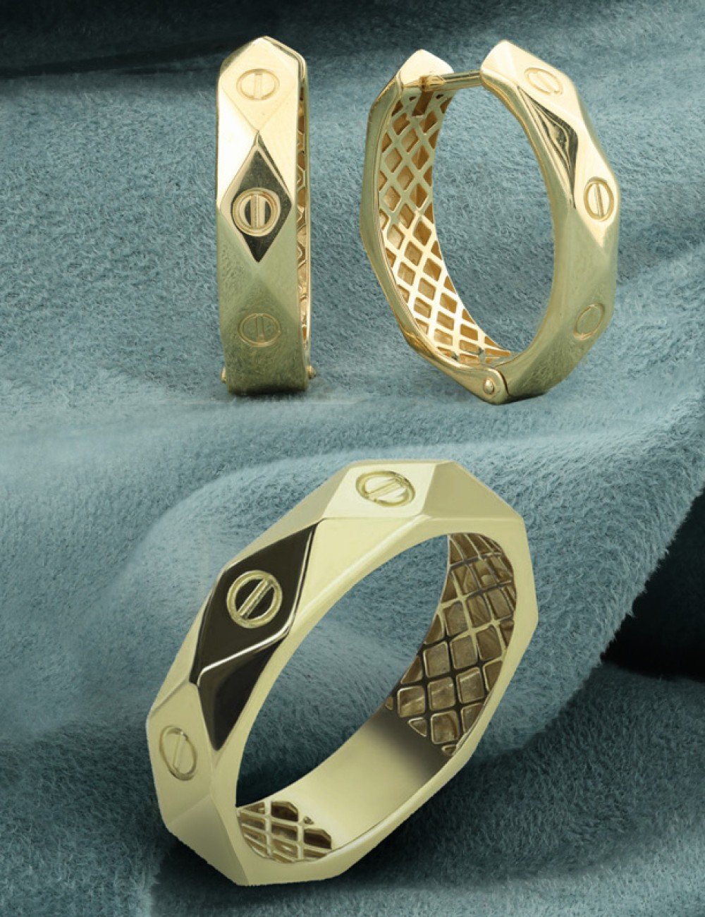 Кольцо из лимонного золота