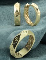 Кольцо из лимонного золота