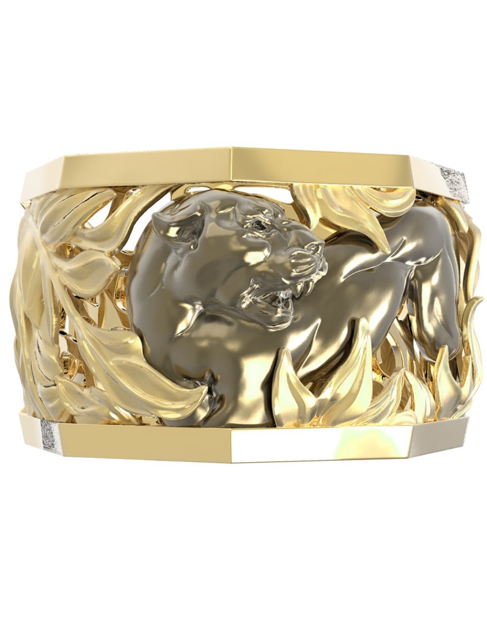 Кольцо из лимонного золота