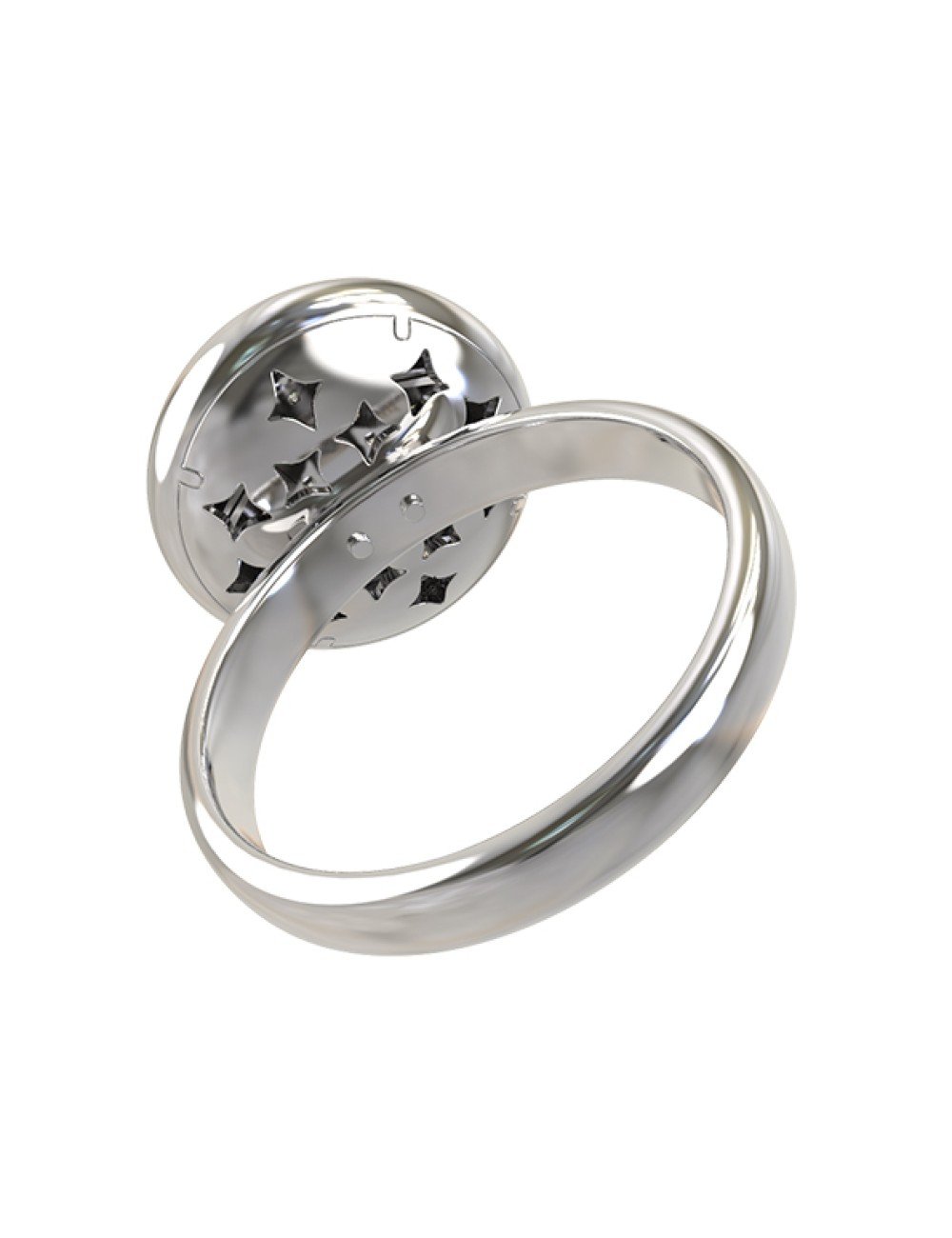 Кольцо из белого золота c бриллиантами