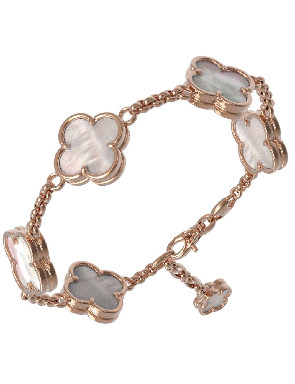 Браслет из золота c перламутром