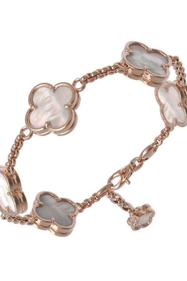 Браслет из золота c перламутром