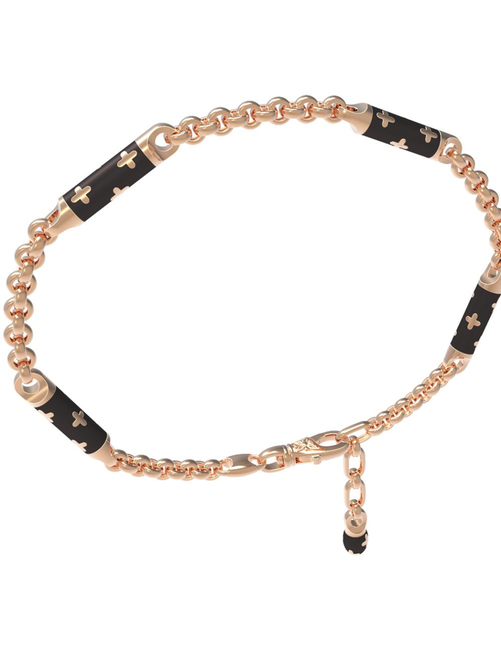 Браслет из золота c эмалью