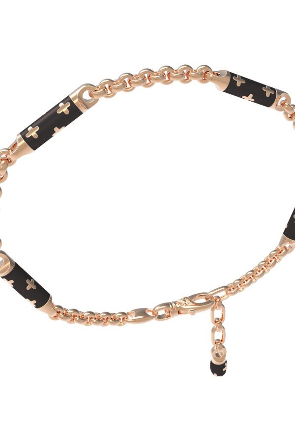 Браслет из золота c эмалью