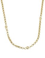 Цепь из лимонного золота c фианитом