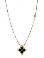 Колье из золота c бриллиантами и ониксом