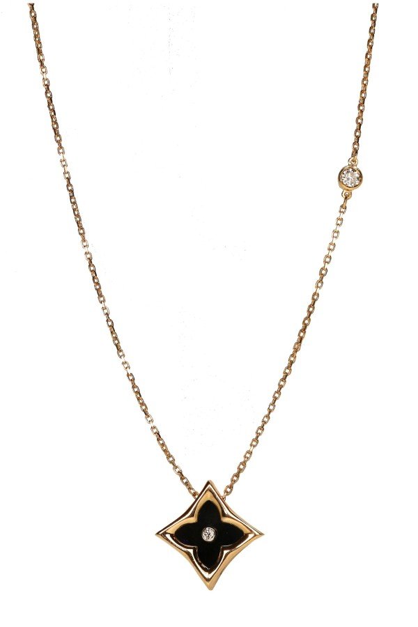 Колье из золота c бриллиантами и ониксом