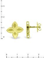 Серьги из лимонного золота