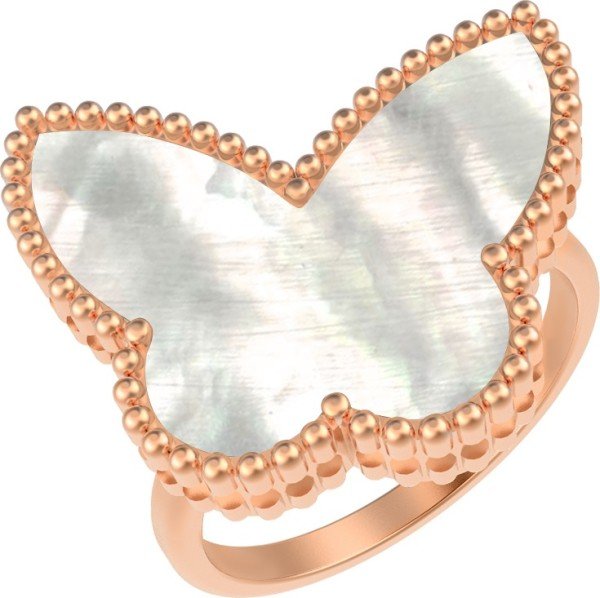 Кольцо из золота c перламутром