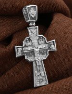 Крест из белого золота