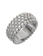 Кольцо из белого золота c бриллиантами