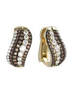 Серьги из лимонного золота c бриллиантами