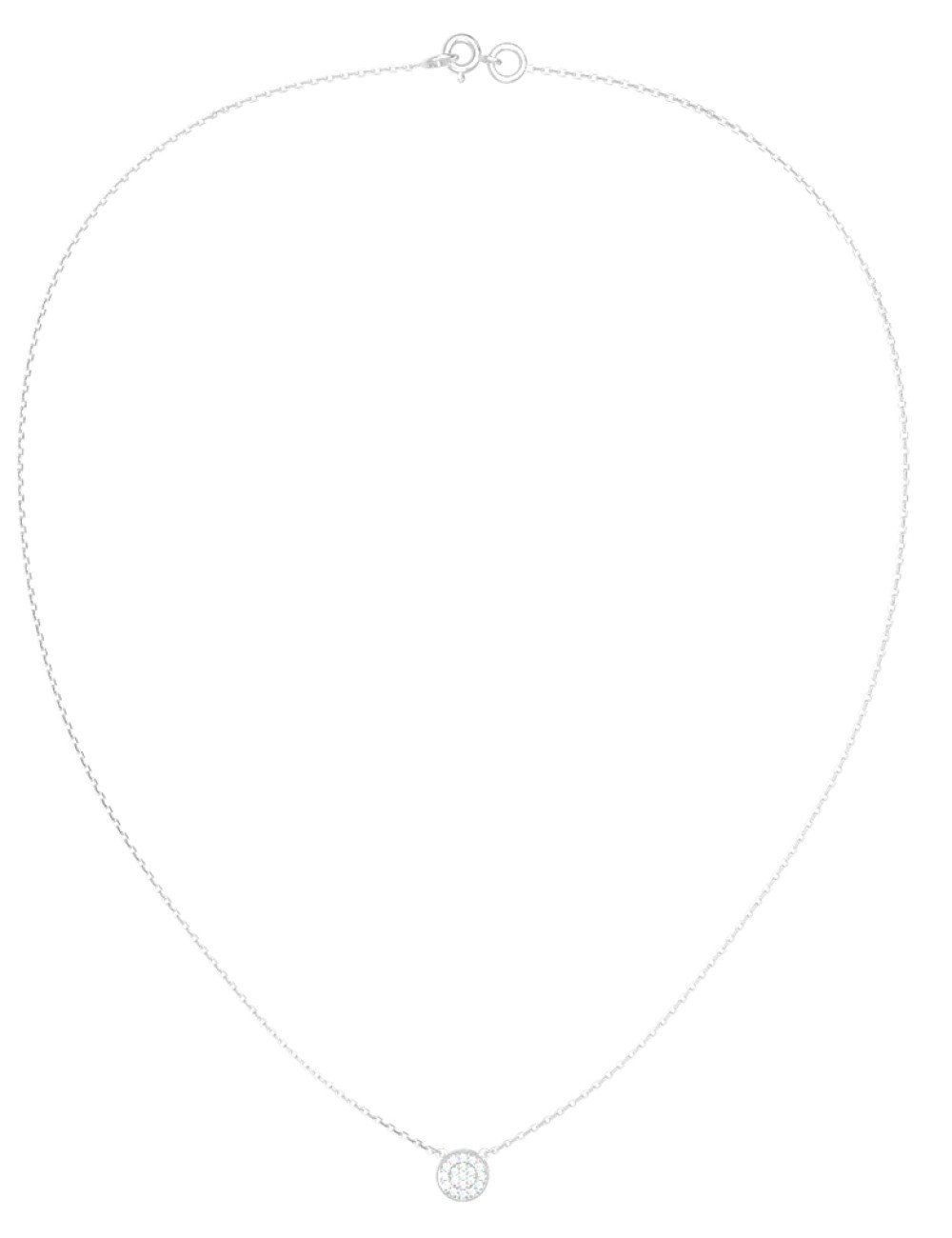 Колье из белого золота c бриллиантами