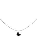 Колье из белого золота c ониксом