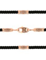 Шнурок шёлковый из золота c шёлковым шнурком