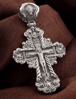 Крест из белого золота