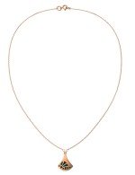 Колье из золота c бриллиантами и малахитом