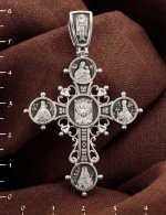 Крест из белого золота