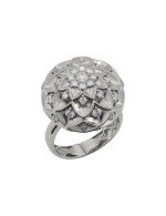 Кольцо из белого золота c бриллиантами