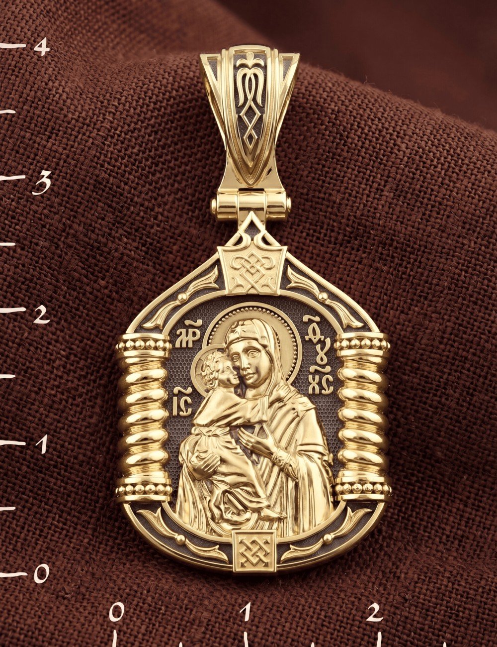 Образок из лимонного золота