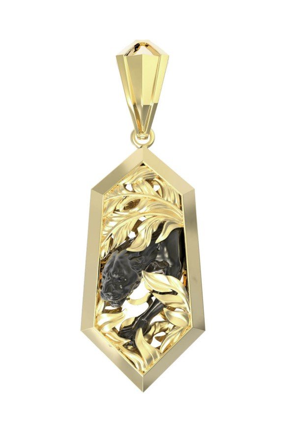 Подвеска из лимонного золота