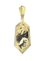 Подвеска из лимонного золота