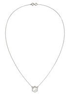 Колье из белого золота c перламутром