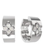 Серьги из белого золота c бриллиантами