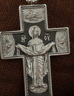 Крест из белого золота