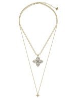 Колье из лимонного золота c бриллиантами и перламутром