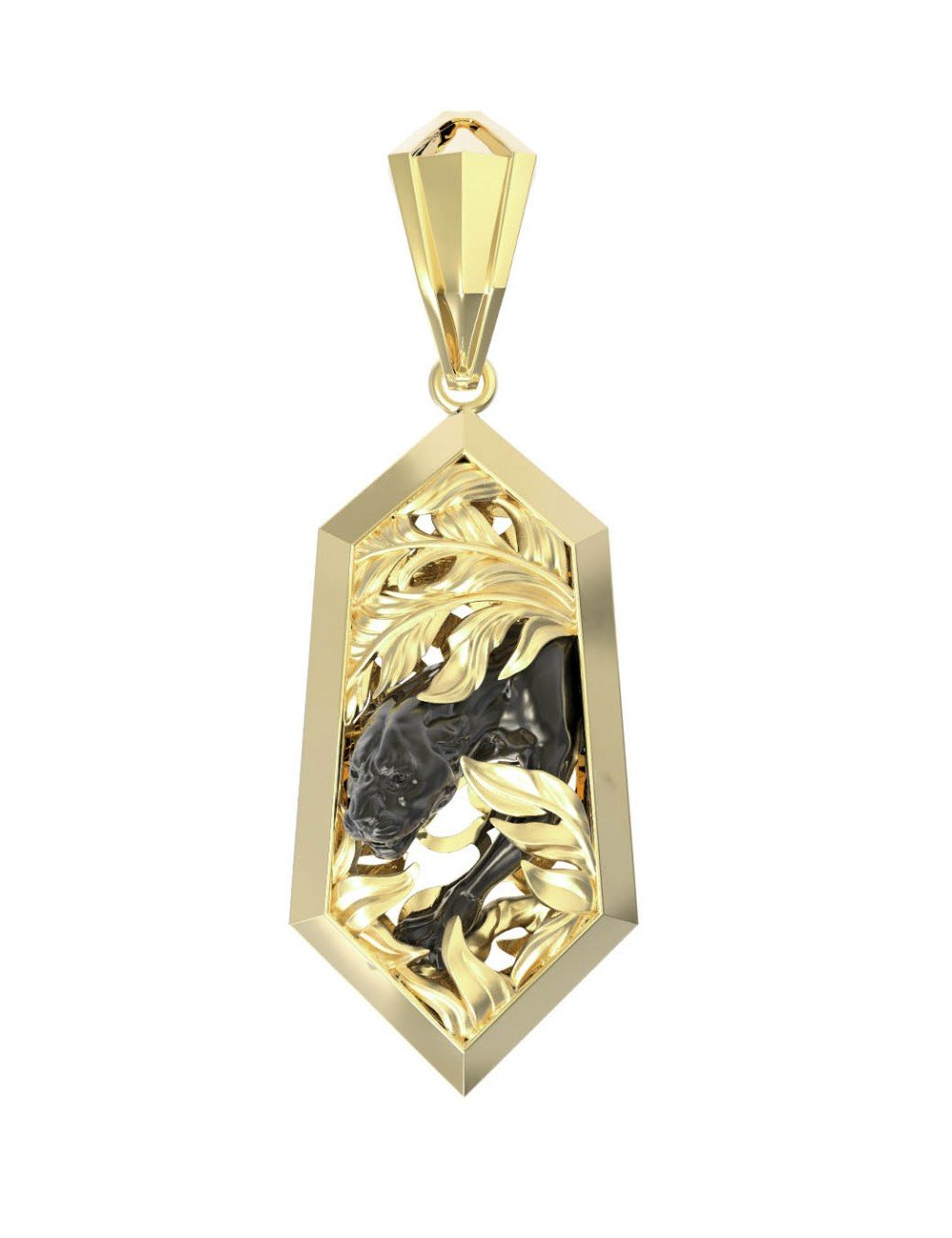 Подвеска из лимонного золота