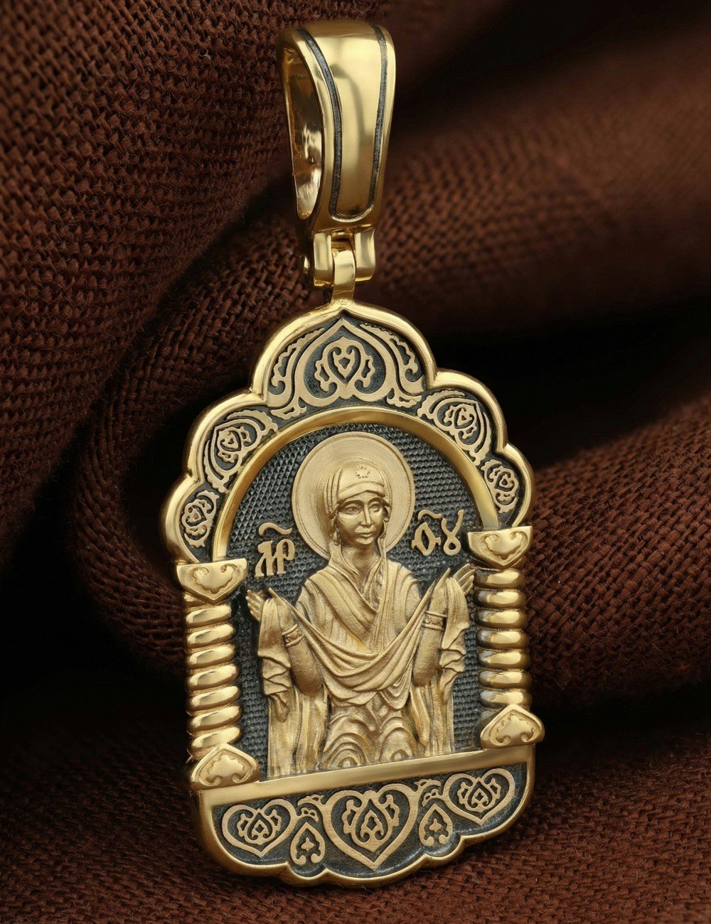 Образок из лимонного золота