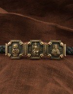 Браслет из золота c шнурком