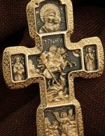 Крест из лимонного золота