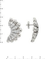 Серьги из белого золота c бриллиантами