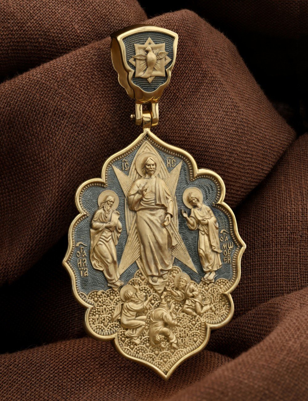 Образок из лимонного золота