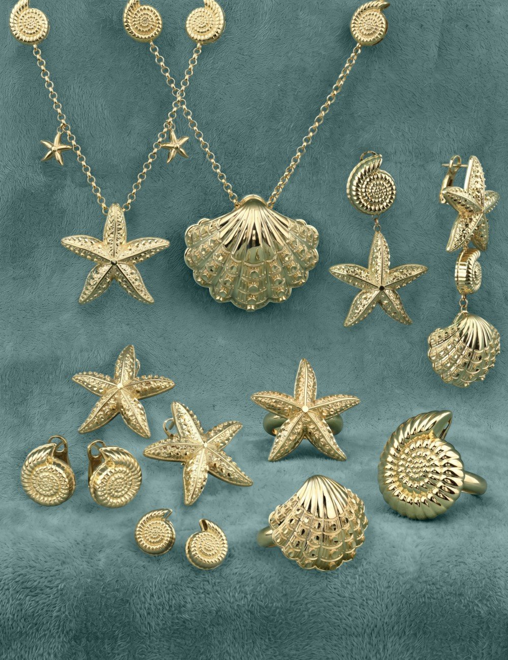 Колье из лимонного золота