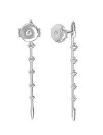 Серьги из белого золота c бриллиантами