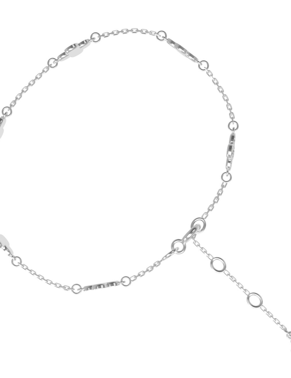 Браслет из белого золота c бриллиантами