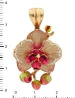 Подвеска из золота c эмалью